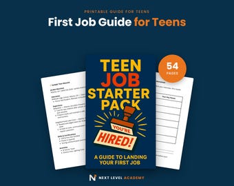 First Job Guide for Teens: Resume, Interview Prep, Workplace Skills (PDF)