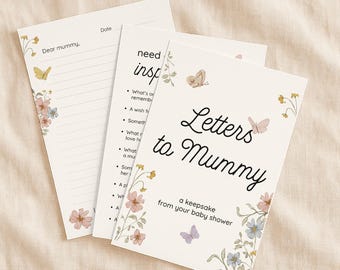 Kwiatowa pamiątka z baby shower: aktywność „Listy do mamy” (pobierz plik PDF + Canva)