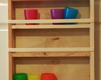 Spice Rack Back Of Door Mounted Or Wall Mounted Full Door Etsy