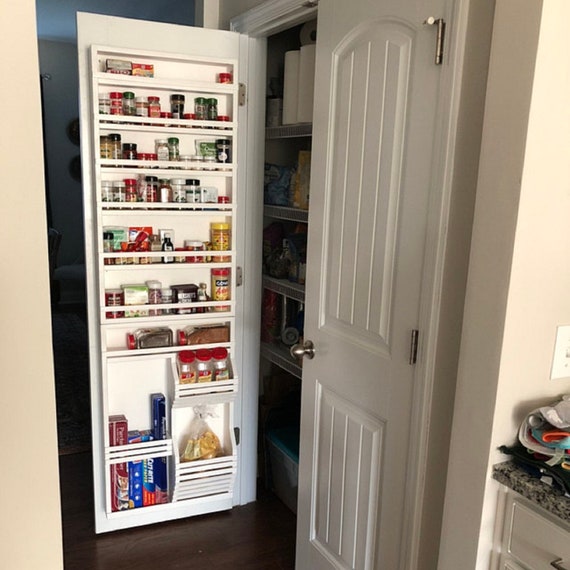 Full Door Mounted Spice Rack, Different Widths Available, Pantry Door Spice  Rack, Door Spice Rack, Back of Door Spice Rack, Door Storage. 