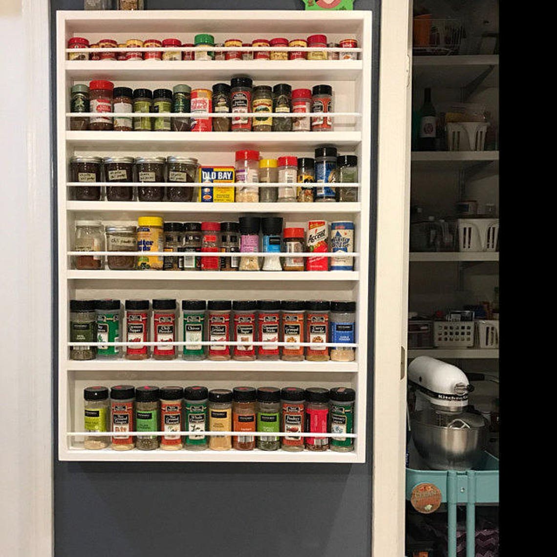 Over the door spice rack Pantry door spice rack door spice Etsy