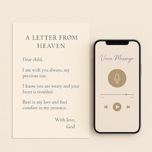 Carta personalizada basada en la fe / Mensaje cristiano personalizado / Carta digital de aliento / Palabras de esperanza inspiradas en las Escrituras