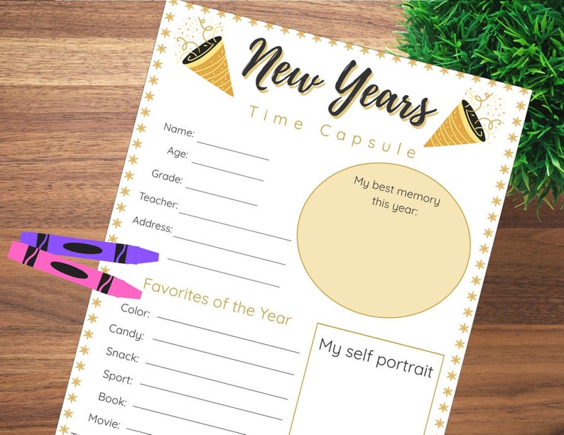 New Years Eve Time Kids Games and Activities | NYE Printable Time ...