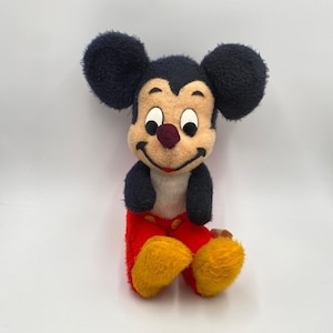Vintage 1960s Walt Disney Mickey Mouse 15" Plush Toy California Stuffed Toys image 1