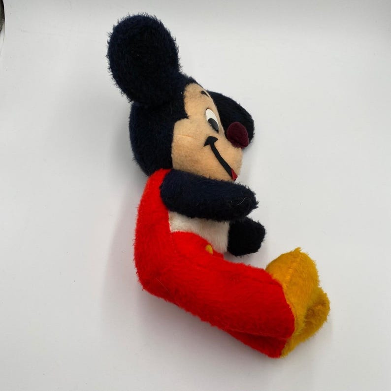 Vintage 1960s Walt Disney Mickey Mouse 15" Plush Toy California Stuffed Toys image 8