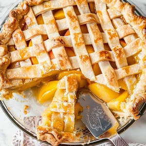Fresh Peach Cobbler Recipe | Easy Summer Dessert | Printable Fruit Cobbler PDF | Homemade Peach Dessert | Digital Download