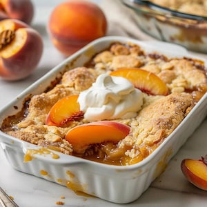 Southern Peach Cobbler Recipe: Printable Dessert