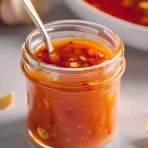 Sweet Chili Sauce Recipe | Easy Homemade Condiment | Printable PDF Recipe | Spicy & Sweet Sauce | Digital Download for Dipping
