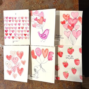 Cartes d'aquarelle personnalisées