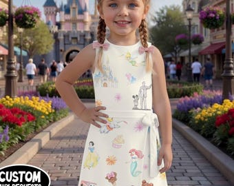 Magic Athletic Tennis Dress Skirt, Princess Magic Castle Mickey Alice Dumbo Tennis Dress Skirt, Outfit