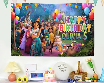 Encanto Banner, Encanto Banner personalized, Encanto Birthday Banner, Encanto Party Decorations