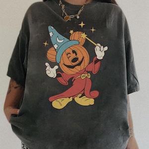 Retro Halloween Disney Fantasia Shirt, Disney Mickey Wizard Shirt, Wizard shirt, magical shirt, Vintage wizard shirt, Disney Family Shirt