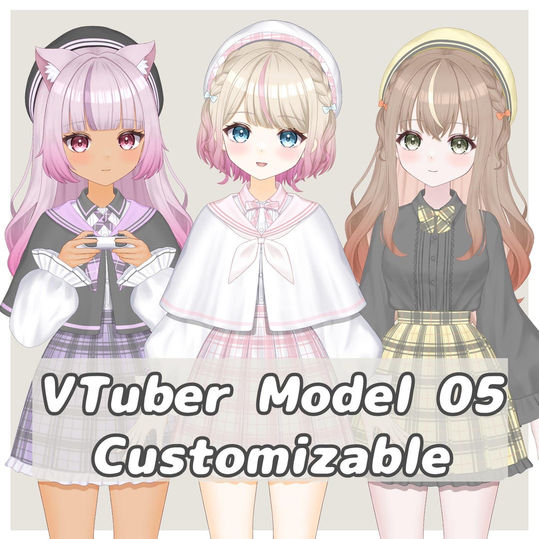 Vtuber Model 05 – Customizable - Etsy
