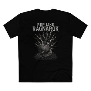 Rep Like Ragnarok Workout Tee - Erwachsene Grundfarbe Tshirt, Fitness T-Shirt, Gym Shirt, nordische Mythologie, Fitnessbekleidung