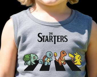 Toddlers/ Youth Starters Poke Beatles Sleeveless Top, Boys/Girls Poke Tank Top, Poke Beatles Kids Shirt, Beatles Fans