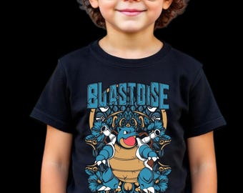 Kids Streetwear Poke Art Tee Gift, Toddlers Poke Tee,Kids Anime Shirt, Youth BigMan Blast Shirt, Poke Youth shirt,BigMan Blaster Water Poke