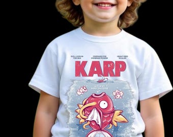 Funny "Karp" Parody T-Shirt: Anime Kids Youth Toddlers Poke Graphic Tee
