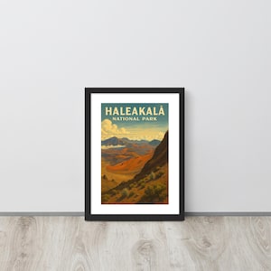 Haleakalā National Park Framed Wall Art | Hawaiian Volcano Sunrise Print | Tropical Landscape Photography | Nature Wall Decor | Island Gift
