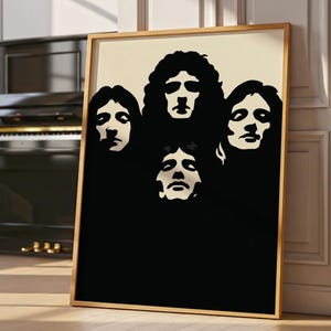 Classic Rock Digital Poster| Minimalist Music Wall Decor| Music Wall Art Print Digital| Music Lover Gift| Iconic Music Poster| Fan Art