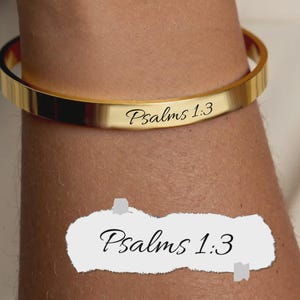 Custom Bible Verse Cuff Bracelet • Personalized Purity Christian Bracelet • Religious Jewelry• Gift for Her• Handmade Christian Jewelry gift