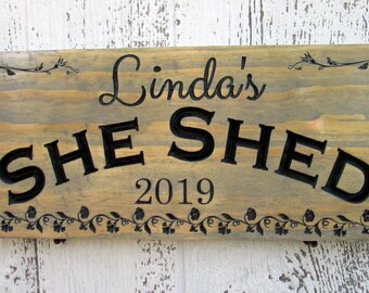 She shed signs Etsy