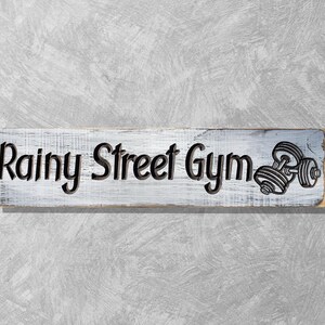 Personalized Wood Gym Sign | Custom Unique Home Gym Decor | Customizable Wooden Decor | Made-to-order | Made to Order | Custom-Made Plaque