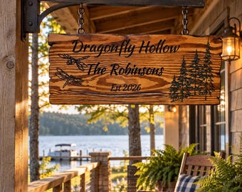 Custom Carved Wood Sign | Free Custom Mockup Included | Personalized Family Name, Pet Portrait, or Logo Sign | Handmade Wooden Wall Decor