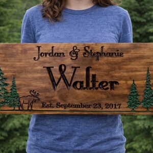 Carved Last name Name Sign | Address Sign For House |  Custom Business Sign | Lake House Sign | Personalized Out Door Wood Signs