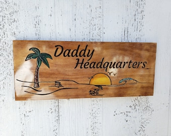 Custom Beach House Sign | Family name Sign | Carved Wooden Signs | Beach Lover Gift | Vacation Home | House Warming Gift | Retirement Award