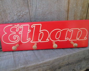 Wooden Coat Rack - Etsy