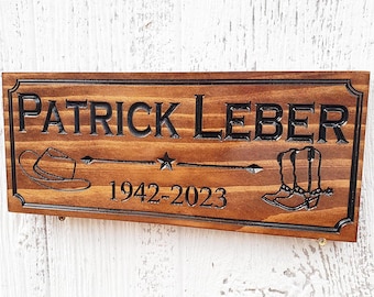 Letrero de madera personalizado del oeste: decoración ranchera personalizada