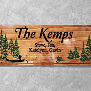 Custom Sign, Personalized Family Sign, Lakehouse Sign, Personalized Wooden Sign, Fishing Sign, Camp Sign, Free Shipping