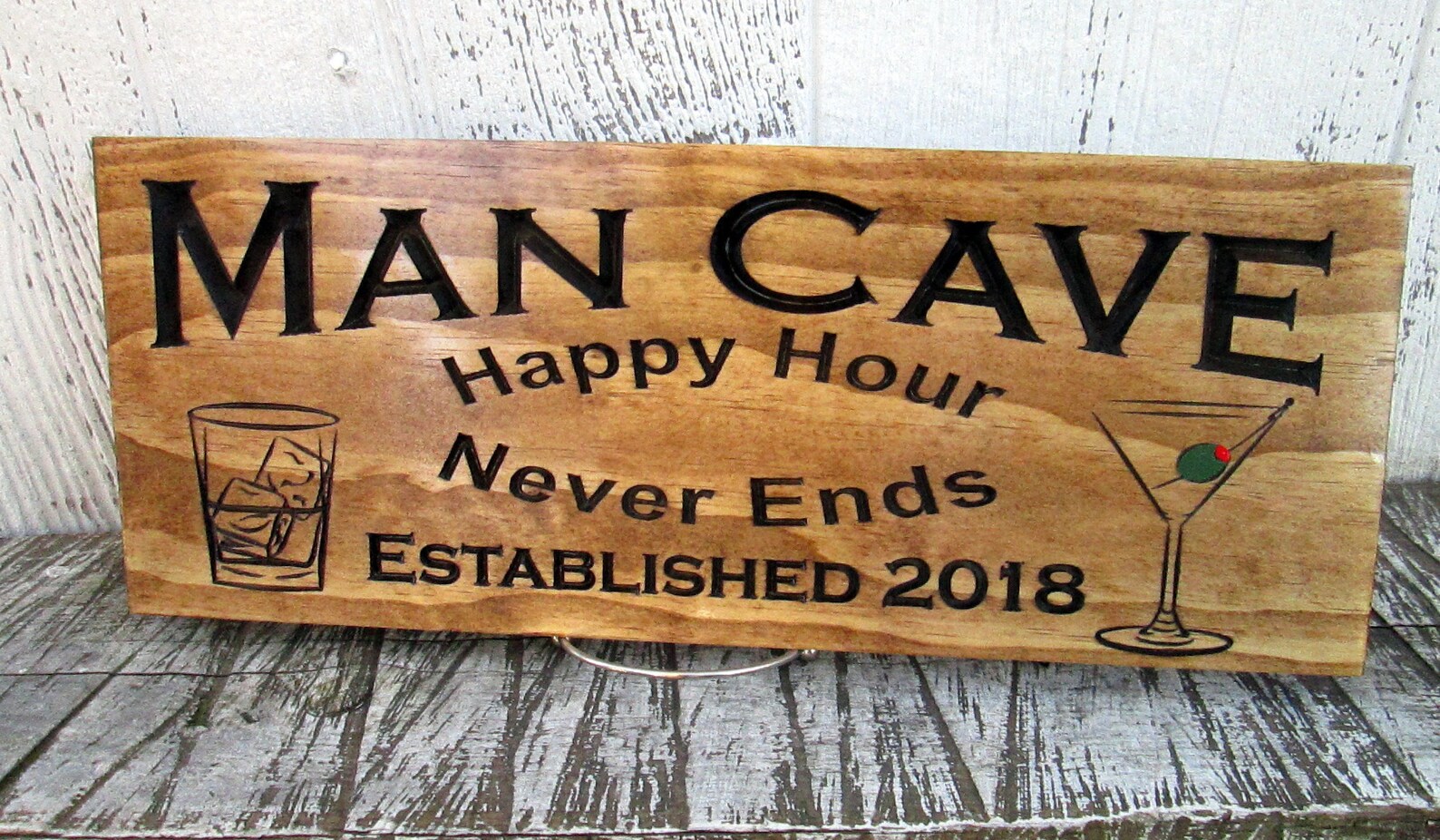 Man Cave Signs Personalized Man Cave Sign Decor Custom Bar Etsy