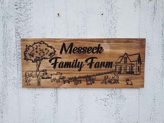 Farmhouse Sign Wooden Custom Wood