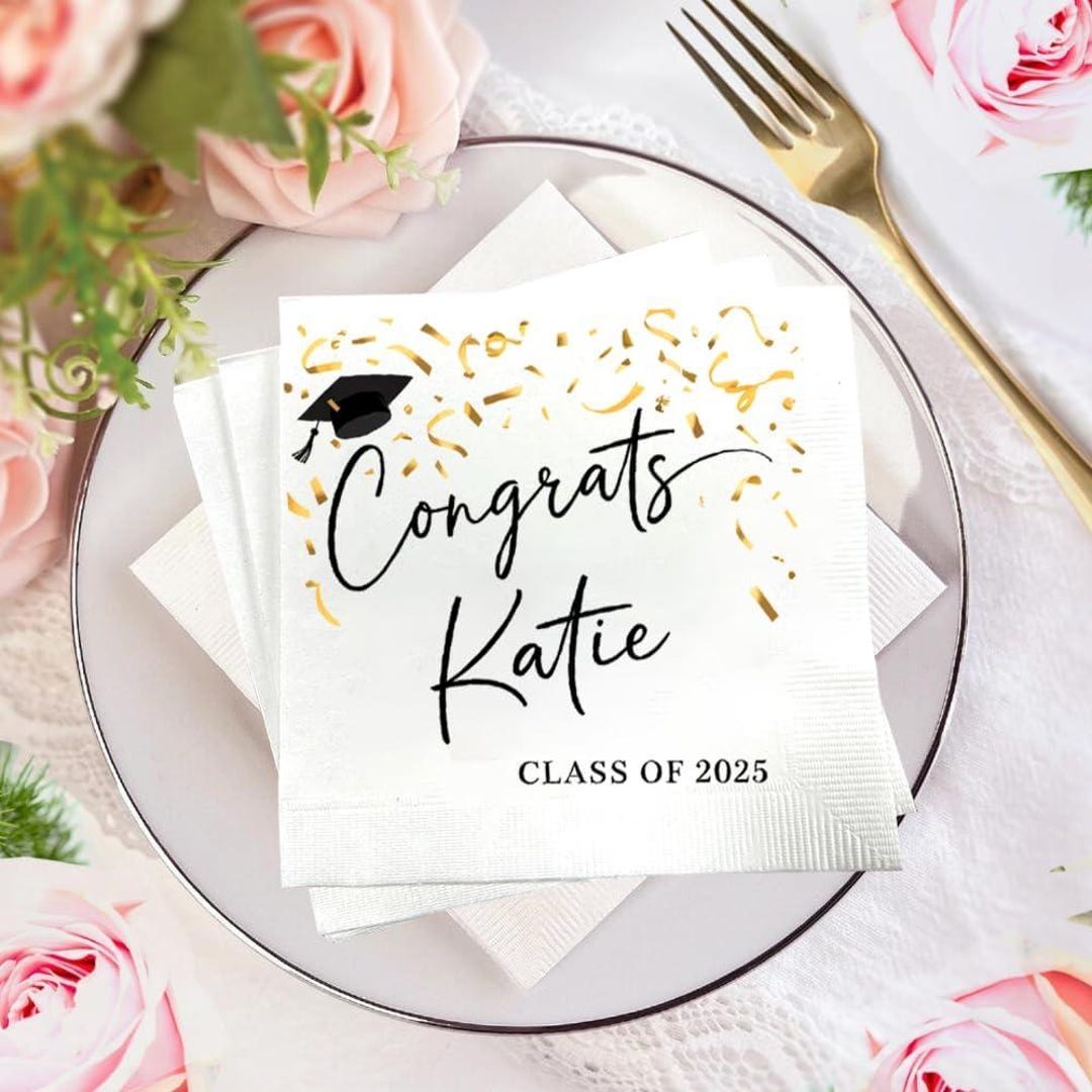 Personalized Graduation Party Napkins: Class of 2025 - Etsy