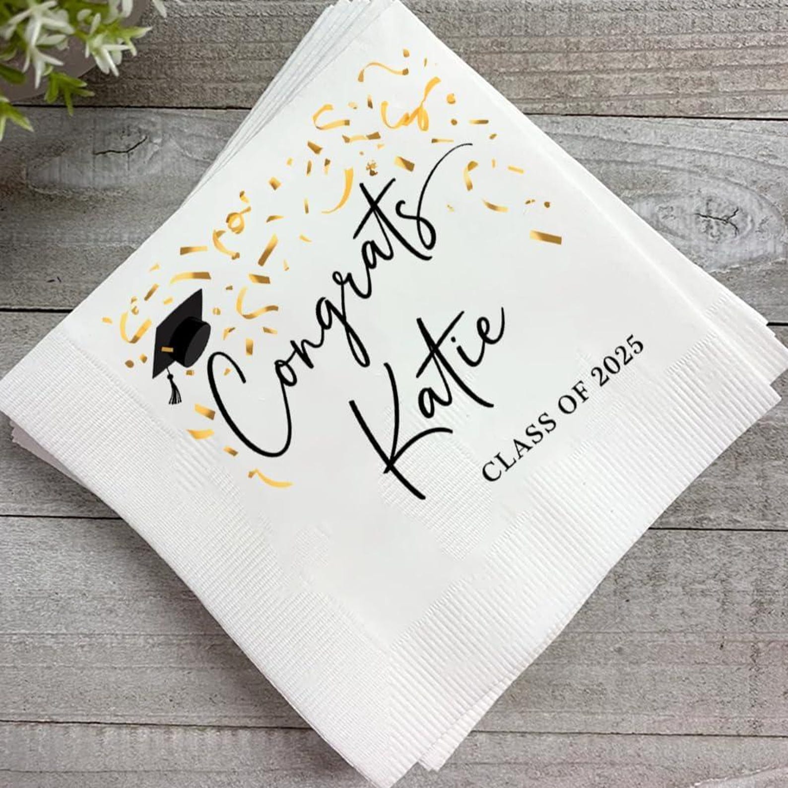 Personalized Graduation Party Napkins: Class of 2025 - Etsy