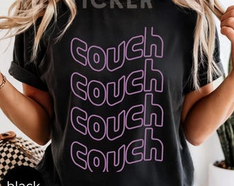 K-Pop Lover's Couch Tee, Couch Rot Club Member Gift, Unisex Garment-Dyed T-shirt, Lounge Shirt, Comfy Top