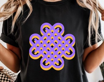 K-Pop Lover Unisex T-shirt, Korean Knot Design Tee, Music Fan Graphic Shirt, Pop Music Apparel, Hallyu Fashion Top