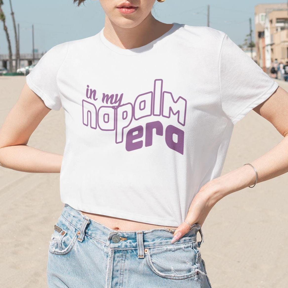 K-Pop Fan Women's Tee, My Napalm Era Shirt, Flowy Cropped Top, Music Lover Gift, Graphic Tee