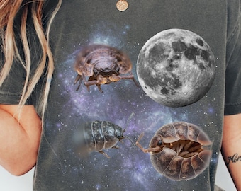 Isopod Roly Poly Retro Comfort Colors Tee, Three Roly Poly Galaxy Adult Youth T-shirt, Weird Bug Lover Sweatshirt