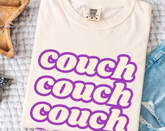 Couch T-Shirt für Couch Rot Club Mitglieder und K-Pop Fans, Unisex T-Shirt, Couch Potato Shirt, Lounge T-Shirt, Vintage Washed Shirt, bequemes Top,
