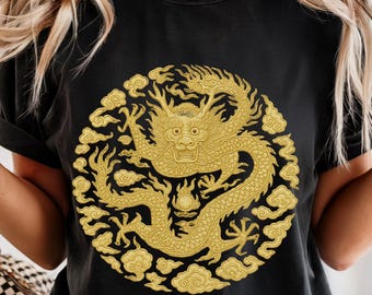 Korea Chosen King's Golden Threaded Robe Print Unisex T-Shirt, T-Shirt, Halloween-Kostüm Top, Kleidung für K-Drama-Liebhaber