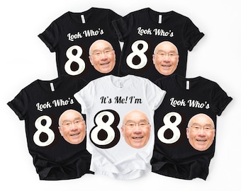 80th Birthday Photo Group Unisex Shirt, Eightieth Milestone Family Birthday Sweatshirt, Eighty Bella Canvas Gildan Youth Toddler Babysuit