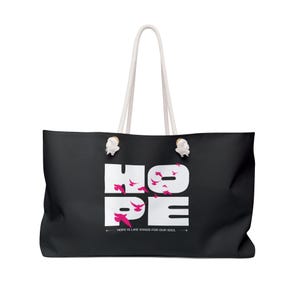 Hoffnung-inspirierende Weekender-Tasche | Reisen, Fitnessstudio, Strand, Geschenk, stilvolle Tasche für jeden Anlass