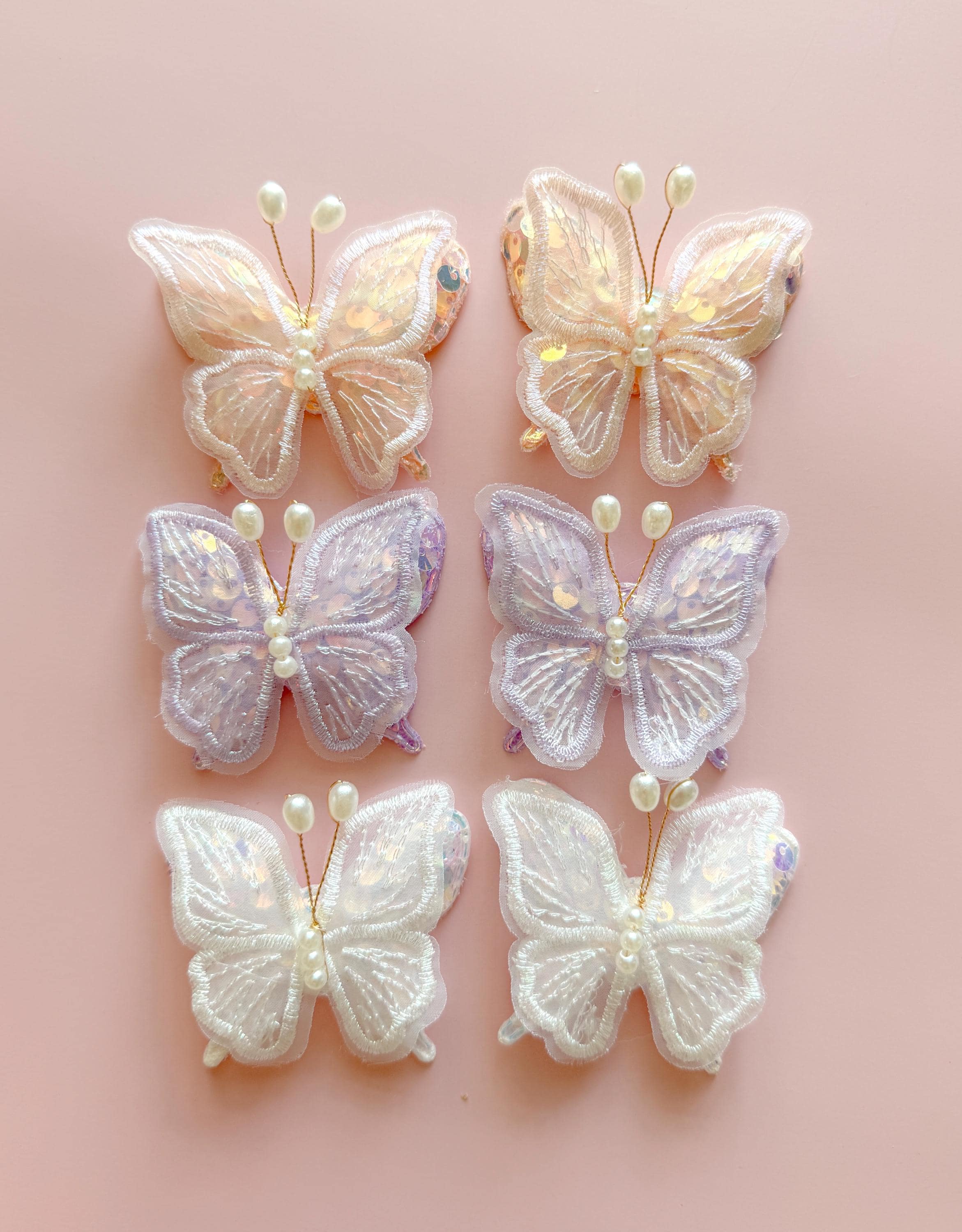 ♥️ very popular ♥️ valance clip butterfly pearl Butterfly Clip in Pearl - A Butter Moment main image 3