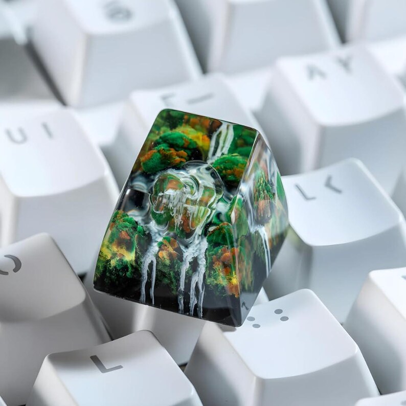 Fantasy Forest Resin Keycap, Artisan Mechanical Keyboard Accessory ...