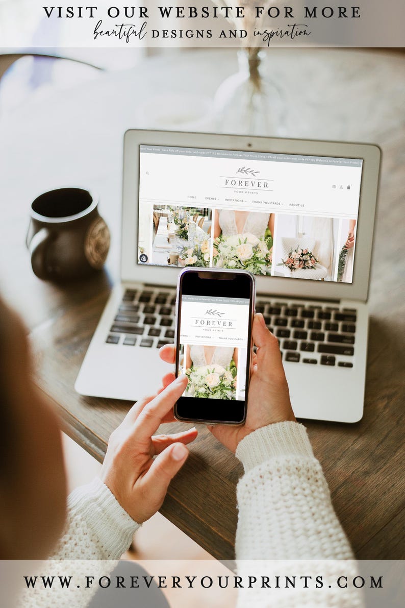 RSVP Card With QR Code | Modern Wedding RSVP Template | Minimalist ...