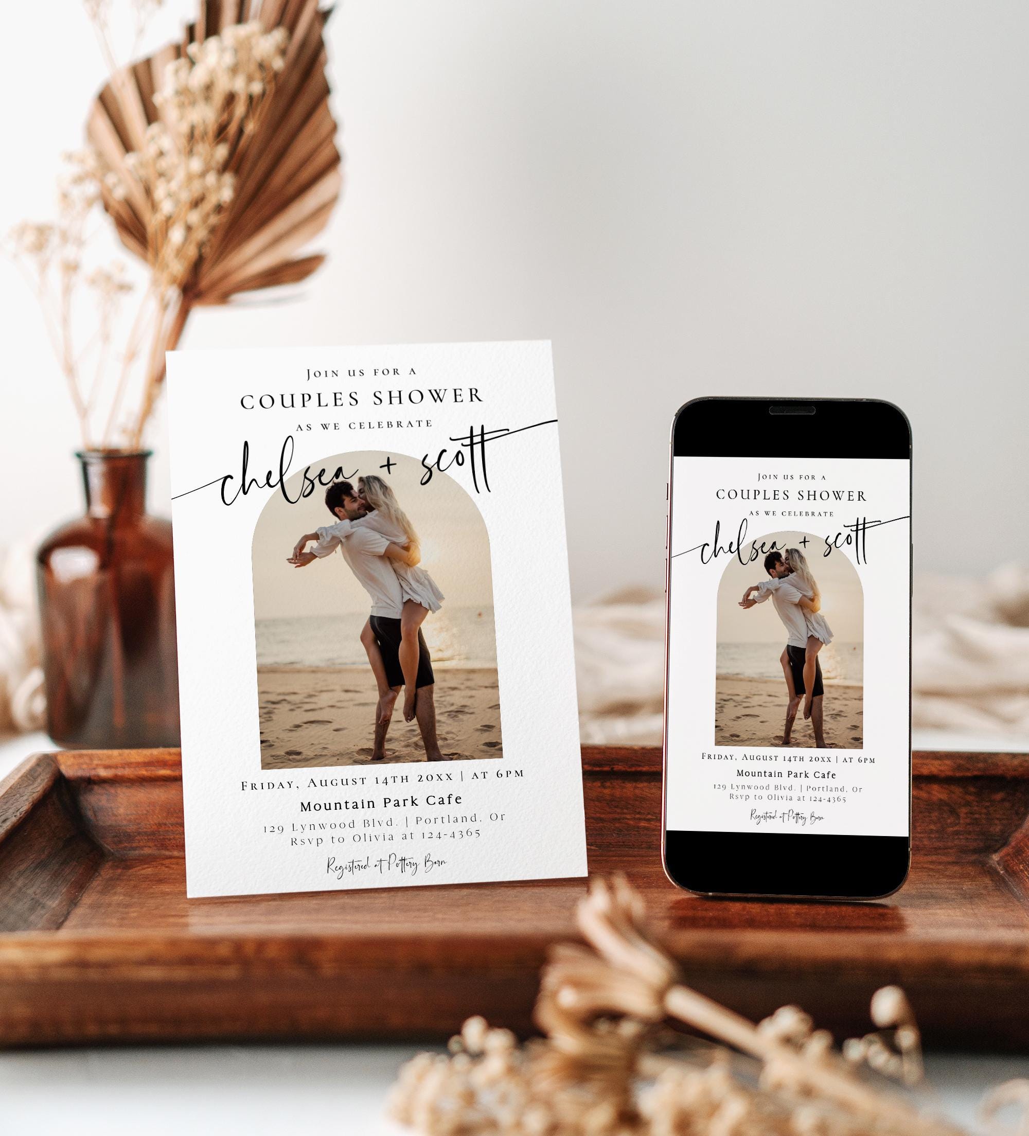 Couples Shower Invitation | Joint Wedding Shower Invite Printable ...