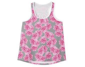 Pink Peony Tank Top