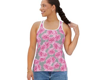 Pink Peony Tank Top